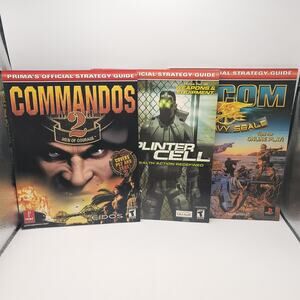 Prima Games Lot of 3 Guides Commandos 2 Splinter Cell Socom US Navy Seals